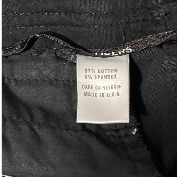 Barbara Lesser Fibers Size 12 Black Cropped Wide Leg High-Rise Jeans- Edgy - Picture 7 of 10